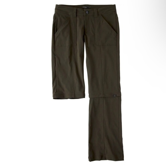 Prana Women’s Monarch Convertible Track Pants Black Nylon Pockets Cargo Eco 2 - Picture 2 of 11